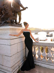 black evening dress