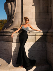 black evening gown