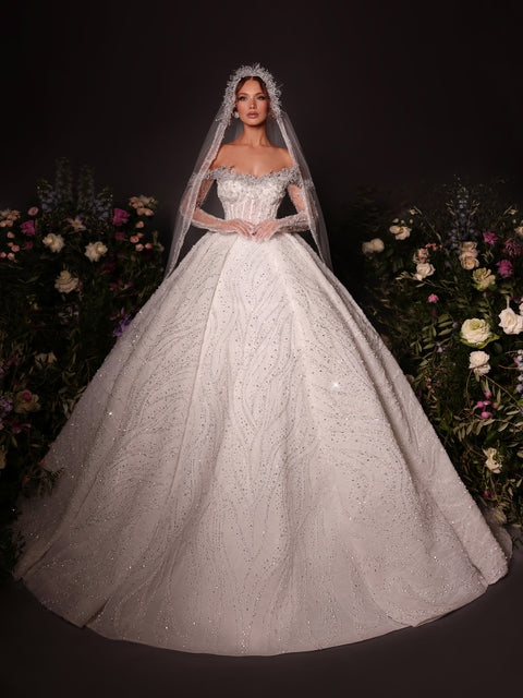 bridal evening gown