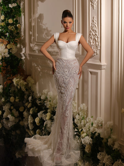 mermaid bridal gown 