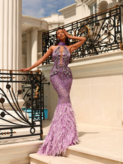 light purple evening gown